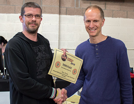 Third place in the B Division, Gary Hardy