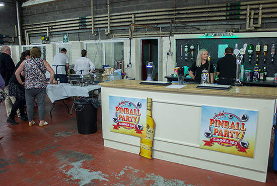 Cold drinks could be purchased from the bar