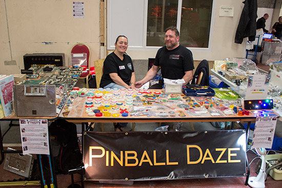 Lynda and Dave with Pinball Daze