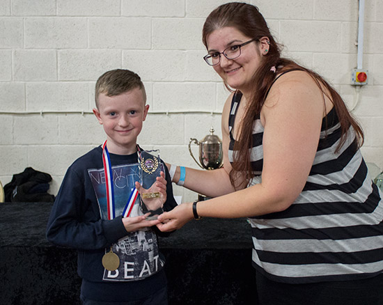 Winner of Saturday's Junior Division, Leon Fryars