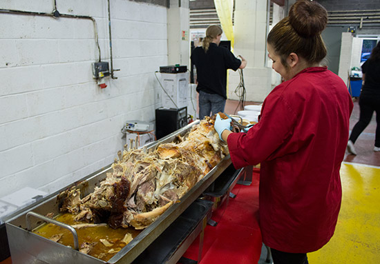 The hog roast