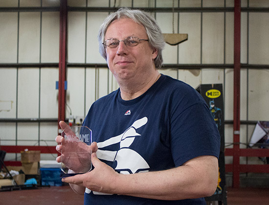 Winner of the Best Solid State Machine, Steve Padgett