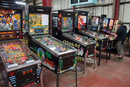 TThe first bank of free-play games