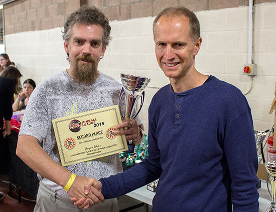 Second place in the A Division, Wayne Johns