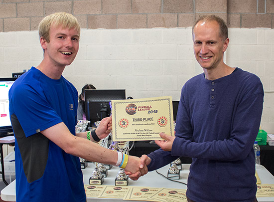 Third place in the A Division, Andrew Wilson