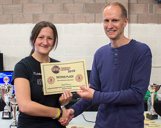 Second place in the B Division, Kate Morris