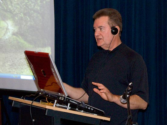 Steve gives his talk