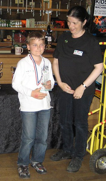 William Moore wins the Kids Tournament on Sunday