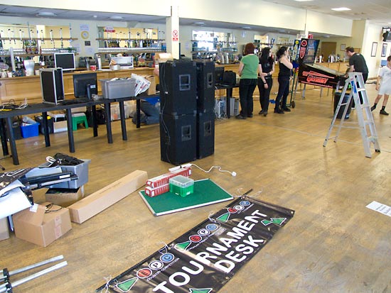 Equipment for the tournaments arrives