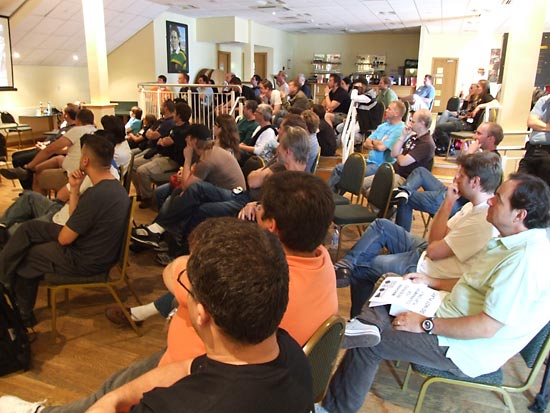 The audience for the finals