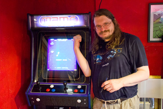 Dave with the 1942 video game