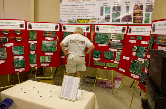 Rottendog Amusements had their replacement boards on display