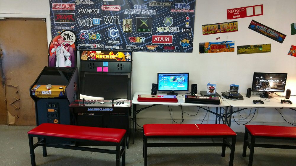 A part of the console gaming area