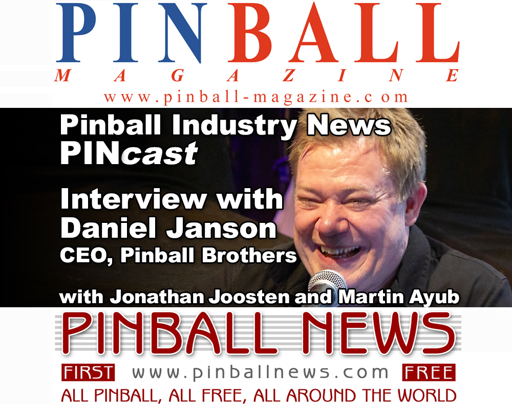 Bounbs PINcast interview with Daniel Janson, CEO Pinball Brothers about the new ABBA pinball