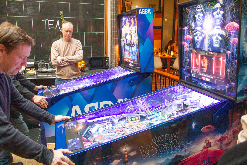 Guests get to play the new ABBA pinballs