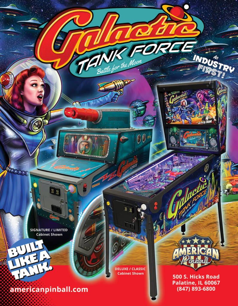 The front of the flyer for Galactic Tank Force