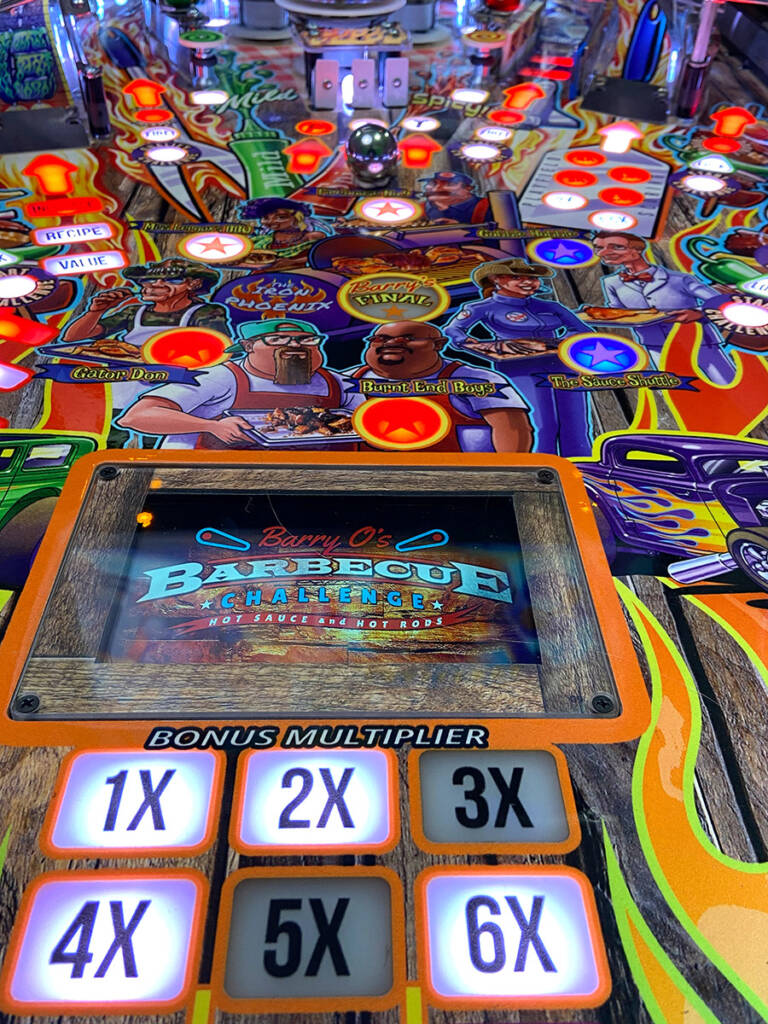 The in-playfield LCD screen