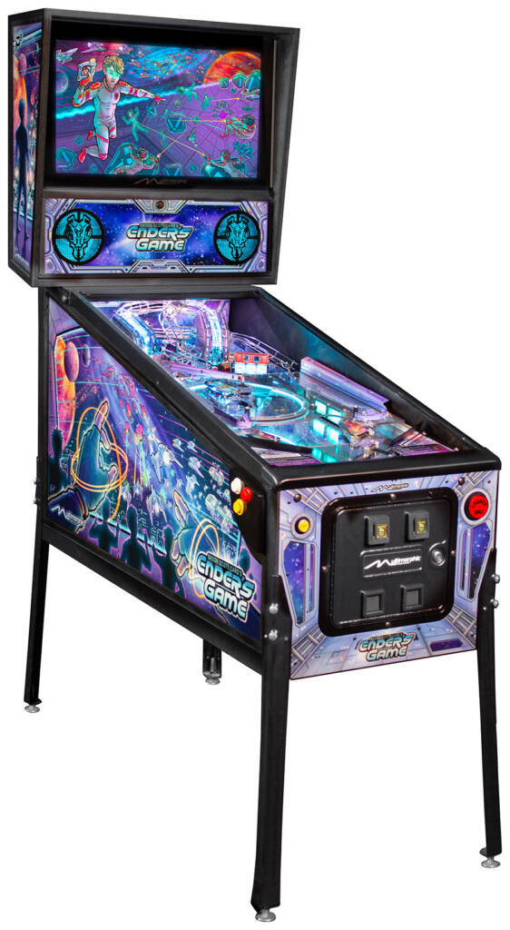The left side view of the Ender's Game cabinet artwork