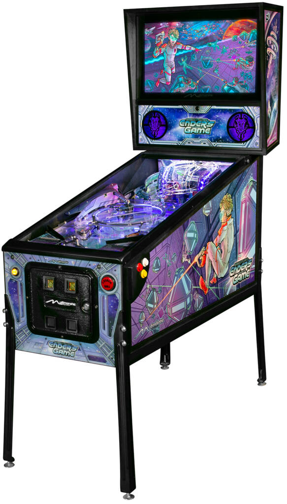 The right side view of the Ender's Game cabinet artwork