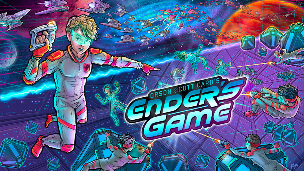 The backbox title for Ender's Game