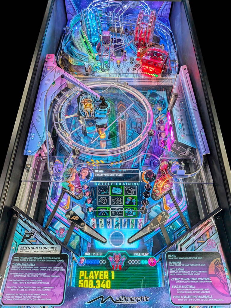 The playfield design for Ender's Game