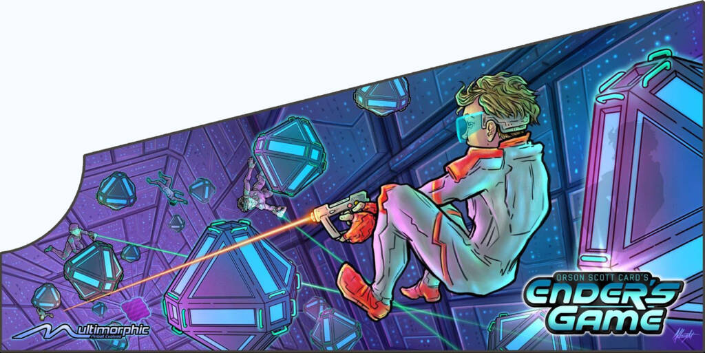 Right side Ender's Game cabinet artwork