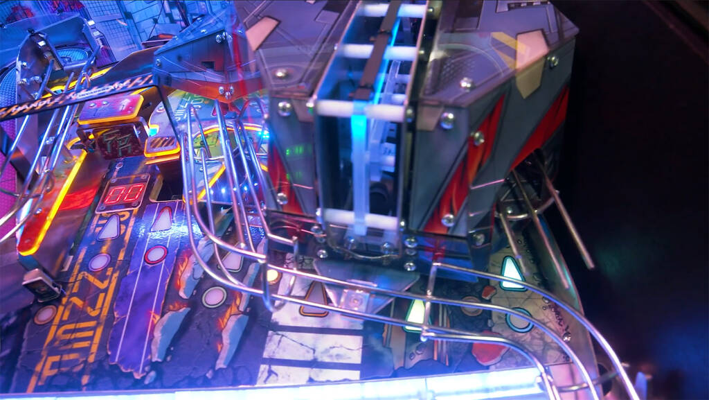 Balls are fired out of the attack ship at the start of Ship Attack Multiball