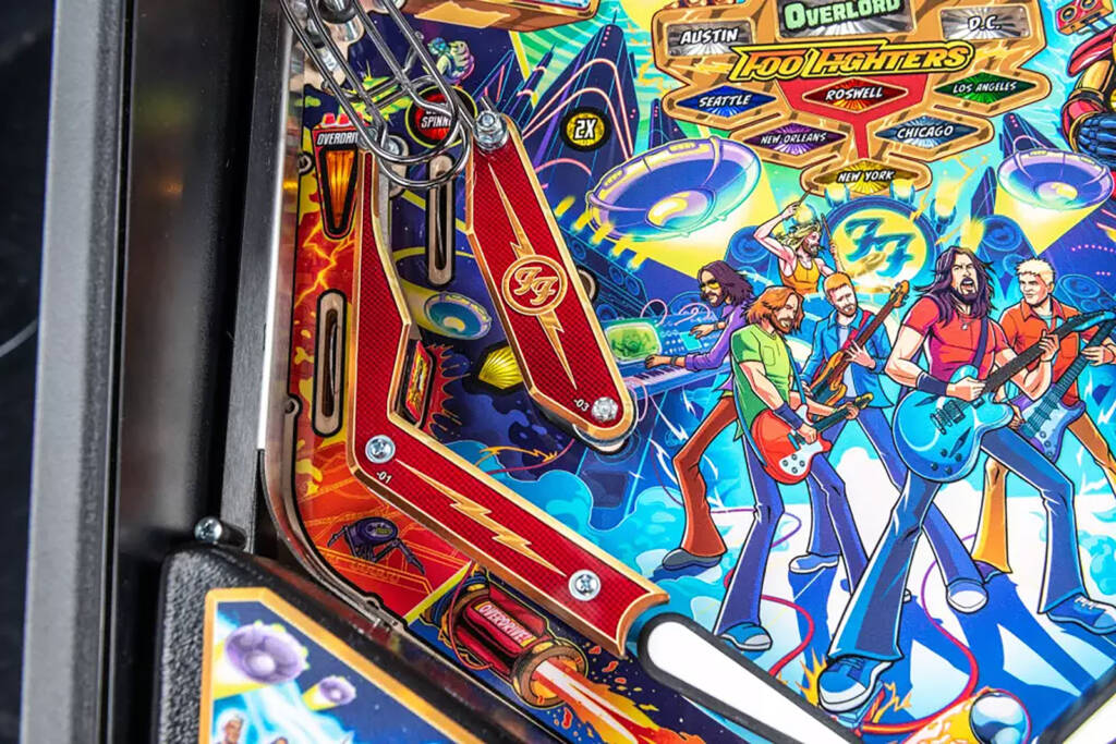The lower left of the Pro's playfield