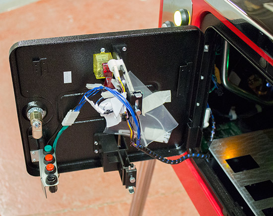 Inside the coin door