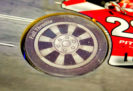 One of the spinning wheels