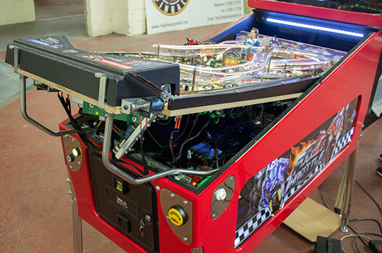 Sliding out the playfield