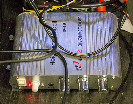 The audio amplifier