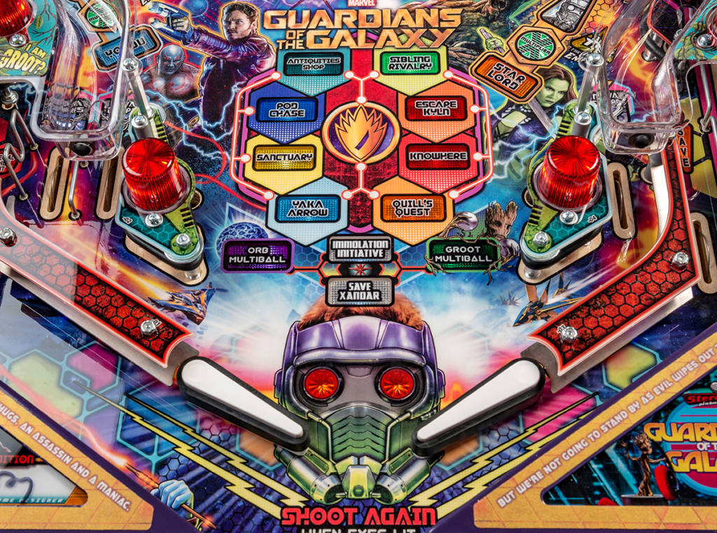 Stern's Guardians of the Galaxy pinball
