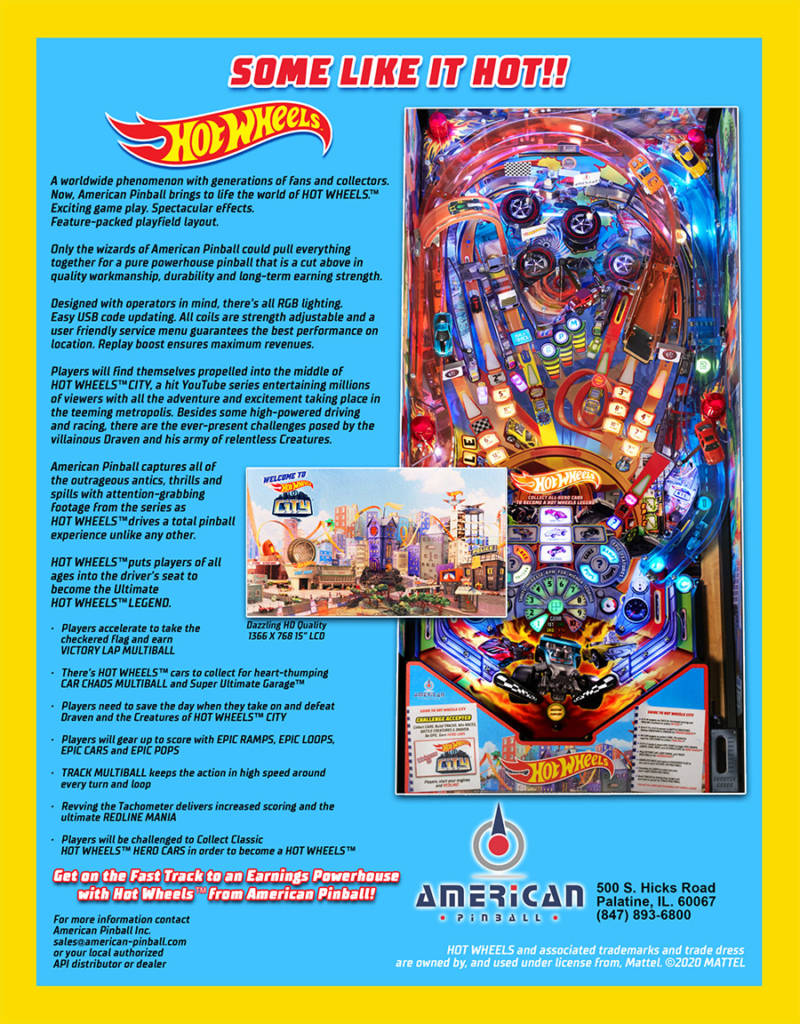 The back of the Hot Wheels flyer