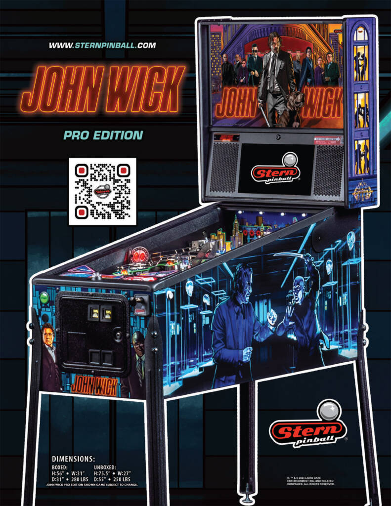 The front of the Pro model flyer for John Wick