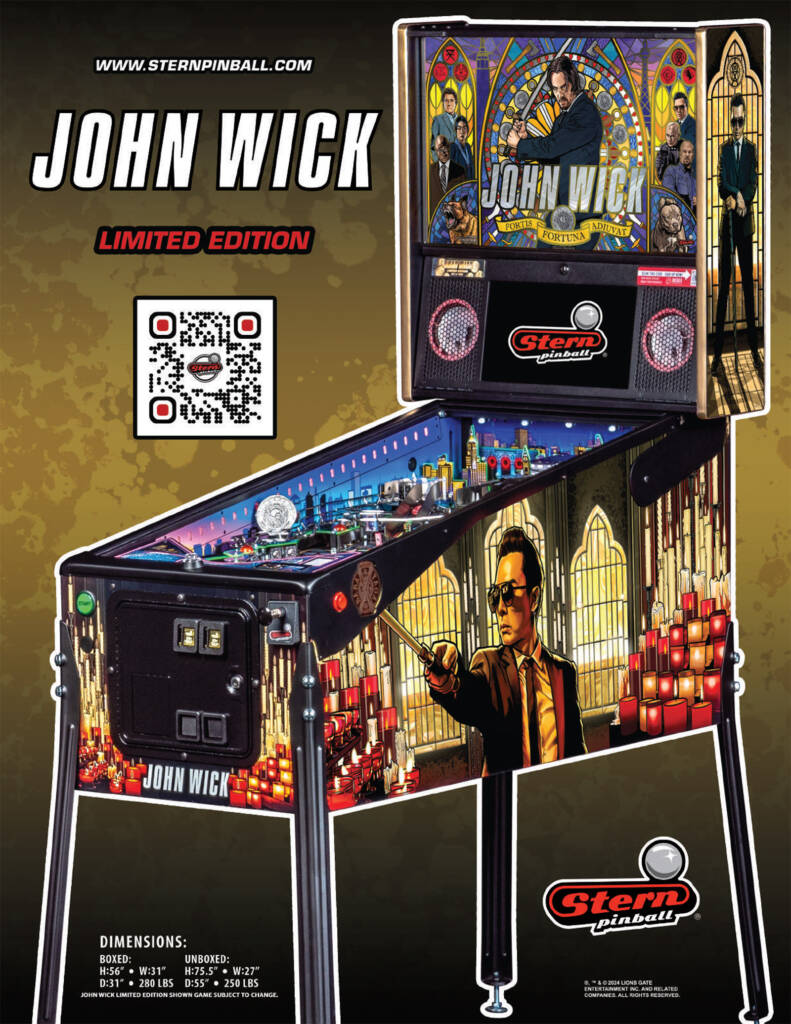 The front of the Limited Edition model flyer for John Wick