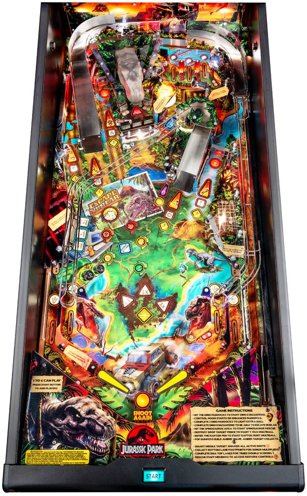 The Jurassic Park Pin playfield