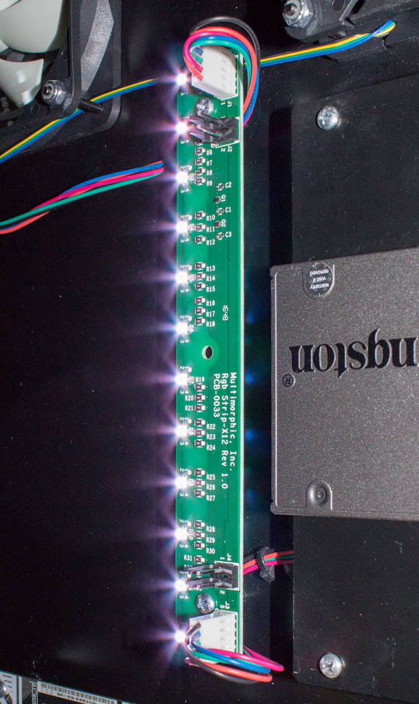 One of the Translite LED boards