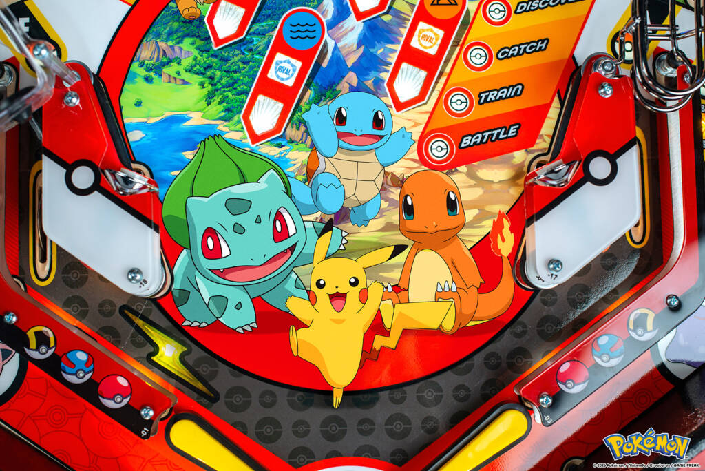 Playfield detail from the Pro model