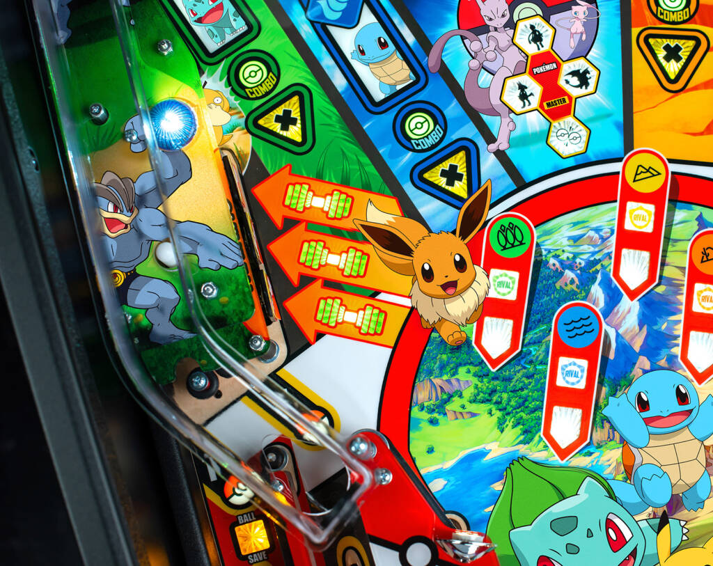 Playfield detail from the Pro model