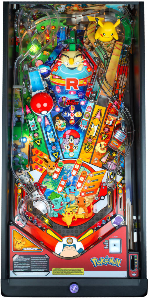 The Premium model's playfield