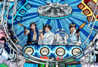 The new playfield artwork for the game's main characters