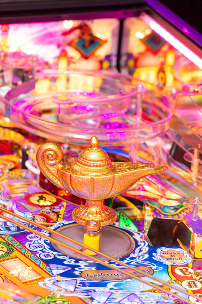 The playfield lighting in the Remake