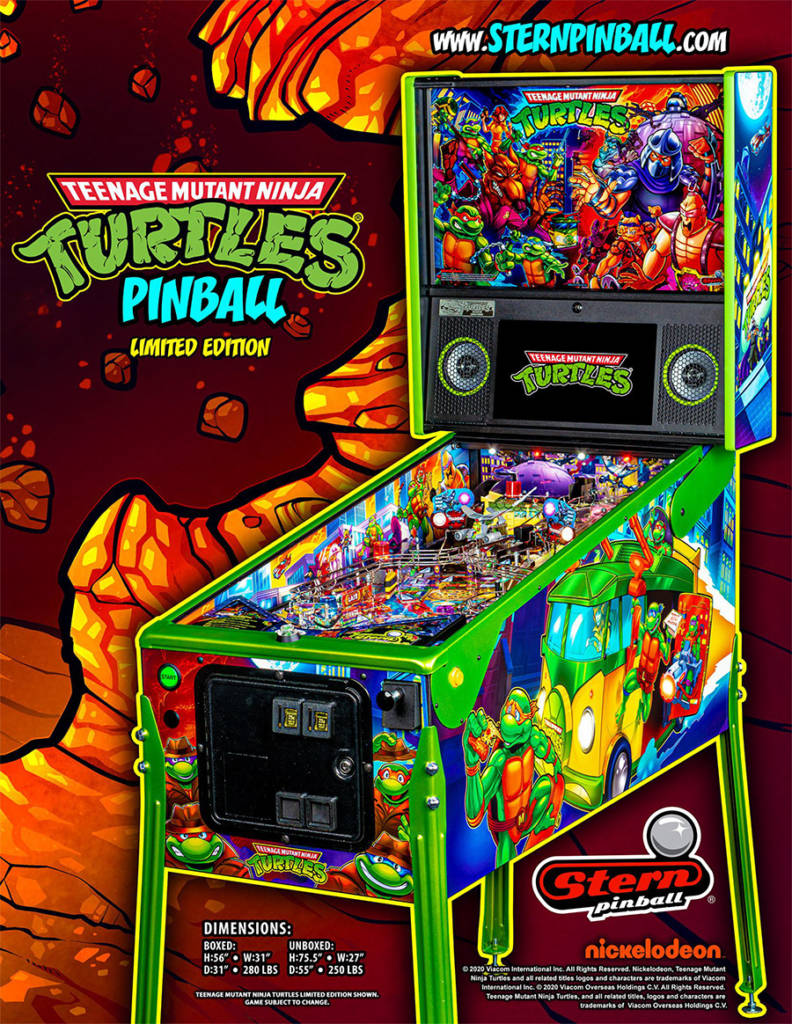 Details about   TMNT Teenage Mutant Ninja Turtles Pro Stern Pinball Game Flyer Brochure Ad 