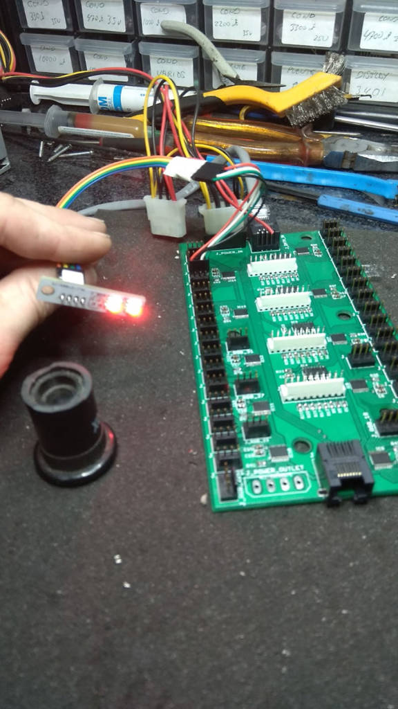 Testing a populated LED board