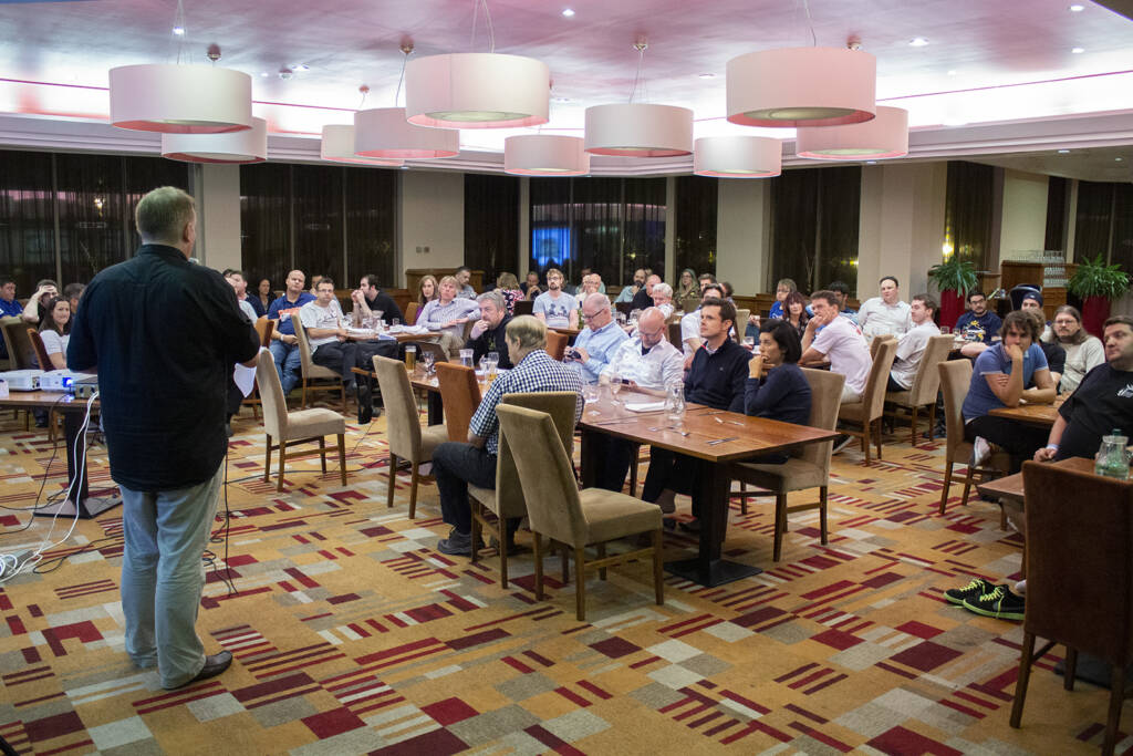 The first UK Pinball Party awards dinner in 2010