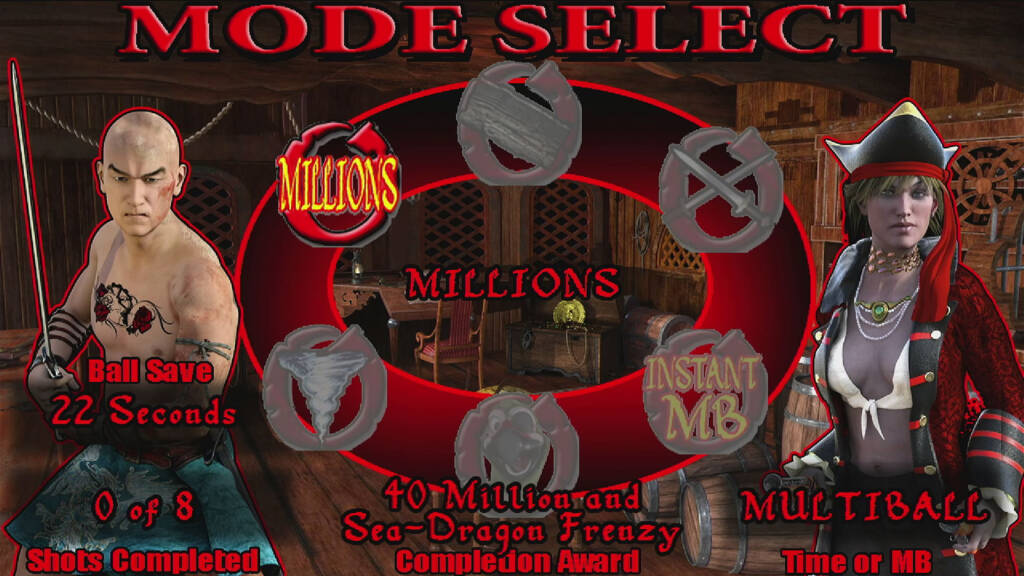 The Mode Select screen