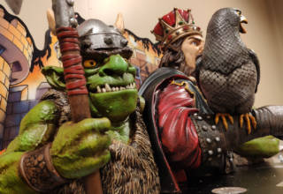 The models on the new Medieval Madness topper