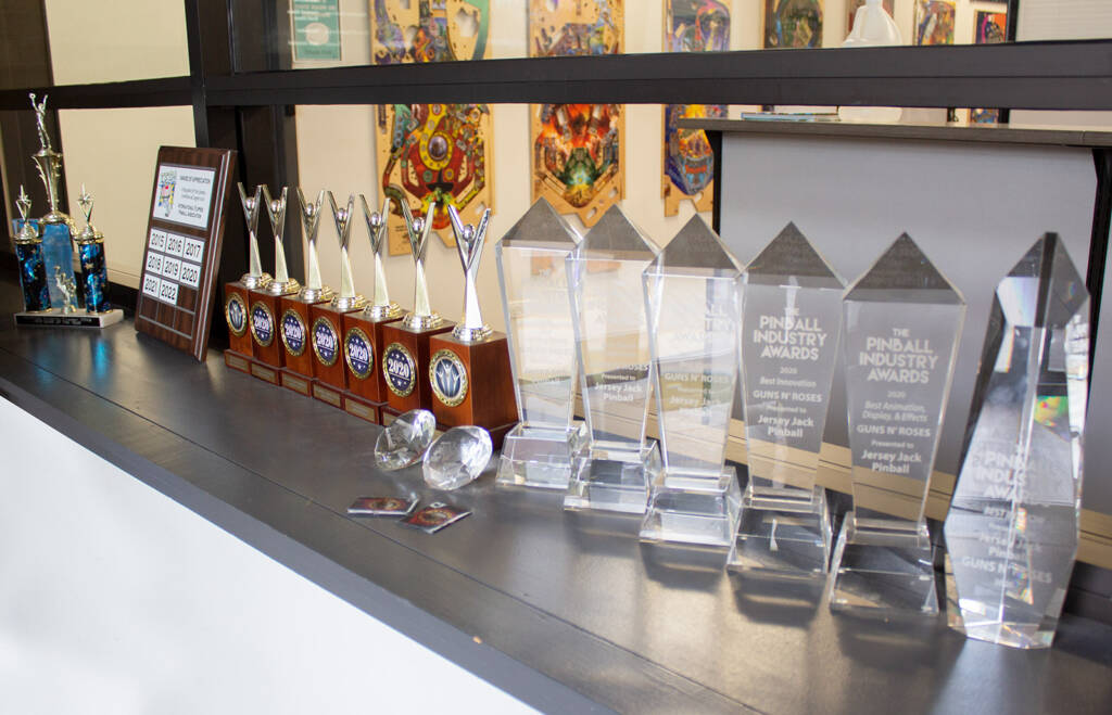 The awards shelf