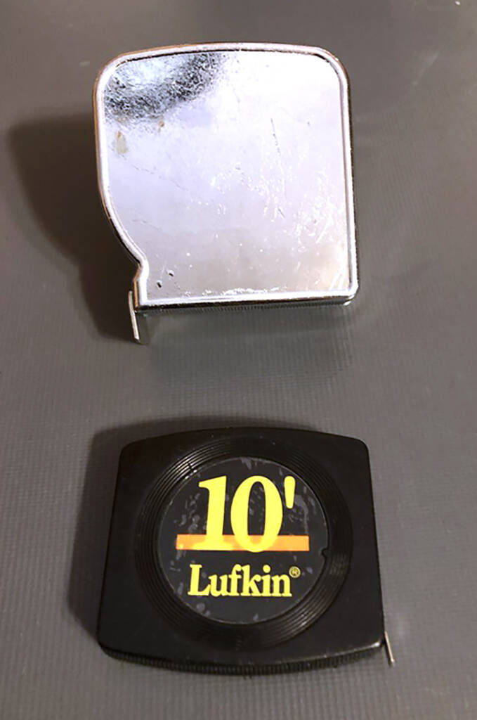 The old and new Lufkin tape measures